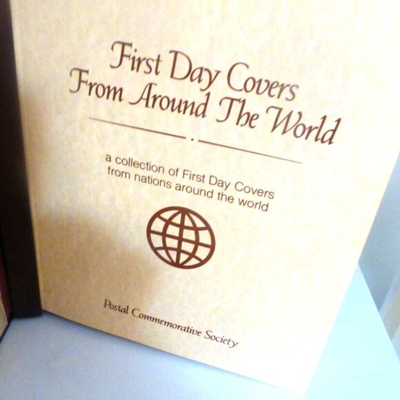 First Day Covers From Around The World STAMP ALBUM Old Stamp Collection Book - Picture 3 of 16